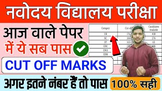 Navodaya Vidyalaya Class 6 Cut off Marks 2025 | JNVST 2025 Cut off | कितने नंबर में होंगे पास?