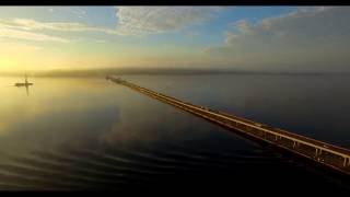 DroneScope Hood Canal bridge WA Take 2 in the Fog (Edited)