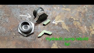 John Deere 4020 Hydraulic pump rebuild Fail !!!