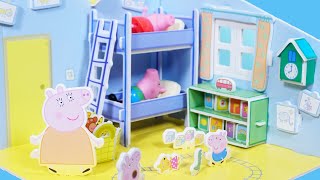 佩佩豬的臥室場景拼圖玩具