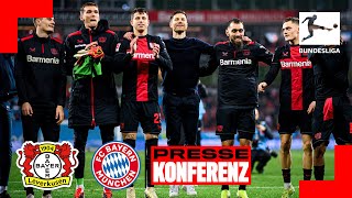 3:0 - Bayer 04 schlägt FC Bayern München deutlich | Pressekonferenz nach Spieltag 21 der Bundesliga