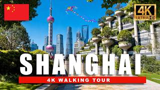 Shanghai Walking Tour 4K 🇨🇳 — China’s Futuristic Skyline & The Bund Waterfront