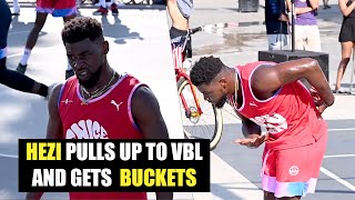 Hezi pulls up to the Venice Basketball League (VBL) and get Buckets