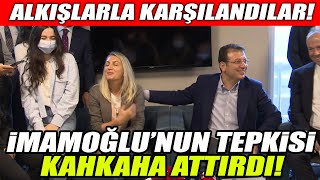 Yurt ziyaretinde alkışlarla karşılandılar! Ekrem İmamoğlu'nun tepkisi kahkaha attırdı!