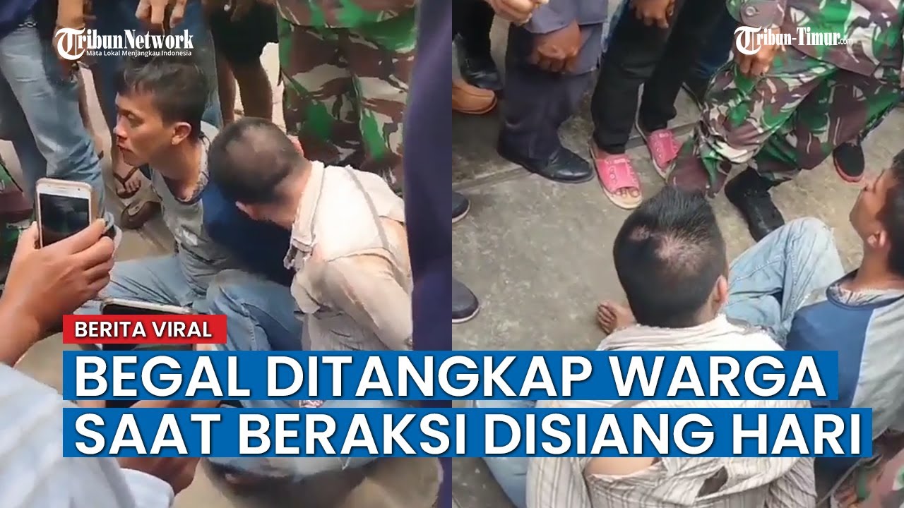 Video Begal Ditangkap Warga Saat Beraksi Siang Bolong Di Bekasi - YouTube