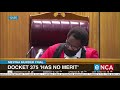 Docket 375 has no merit, says NPA