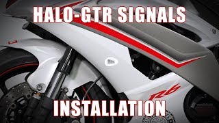 How to install Halo-GTR LED Flushmount Signals on a 08-16 Yamaha R6 by TST Industries