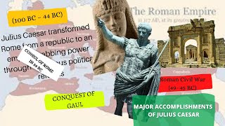 MAJOR ACCOMPLISHMENTS OF JULIUS CAESAR - Greatest Conqueror Ever!