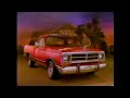 1986 dodge ram commercial the competition falls short