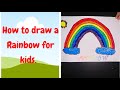 How to draw a Rainbow for kids 🌈 #activity #funtime #learning #kindergarten #toddlers #rainbow