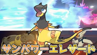 【ポケモン剣盾】ギャラドス/エースバーン対策『サンパワーエレザード』の使い方【晴れパ】