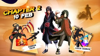 Naruto Event Chapter 2 Free Rewards 😮💥| Madara, Itachi Bundle | free fire new event | ff new event