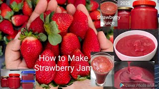 How to Make Strawberry Jam/Homemade/Better than Market/Easy\u0026 delicious recipe step by step