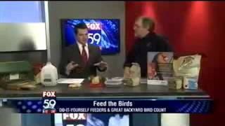 Do-It-Yourself Feeders \u0026 Great Backyard Bird Count - WXIN Fox 59 (Indianapolis, IN)