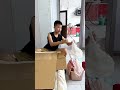 儿子叠衣服的方式太厉害了，小米宝都看呆了！#Cute baby#Cute#呆萌小米宝#聪明宝宝#萌娃#整蛊#测试