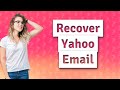 How do I recover my Yahoo email account?