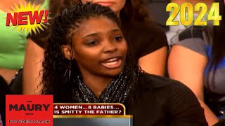 Maury Show 2024 🍀🍀 4 Women 6 Babies  Is Smitty The Father 🍀🍀 Maury Show Full Episodes