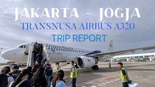 TRANSNUSA AIRBUS A320 8B5532 JAKARTA - JOGJAKARTA || REZA’S TRIPREPORT #2