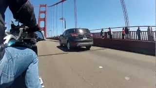 Riding Across The Golden Gate Bridge