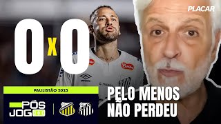 PÓS-JOGO: EM JOGO SONOLENTO, SANTOS EMPATA COM O NOVORIZONTINO