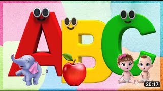 abc phonics song with 3 Words|phonics song for tollders|a for apple|Phonic sound of alphabets a to z