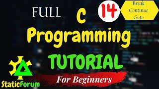 14 | Switch Statement in C | Full C Programming Tutorial for Beginners | High Level Language | Code