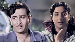 Yeh Raat Bheegi Bheegi 4K | Chori Chori In Color | Lata Mangeshkar, Manna Dey | Shankar Jaikishan