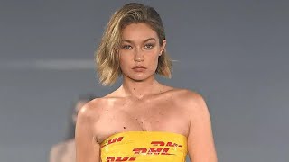 Gigi Hadid stole the Vetemente's fashion show during the Paris fashion week 2024