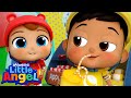 Apples and Bananas - Baby John vs Manny🍌🍎 | Little Angel And Friends Kid Songs