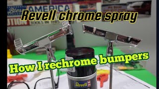 How I rechrome model car bumpers using Revell chrome spray!