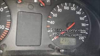 Kasowanie serwisu olejowego VW Passat B5 /  Indicator Light Reset Vw Passat B5