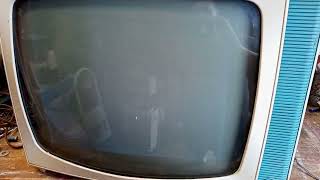1960s RCA black and white tv test and power up