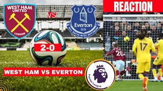 West Ham vs Everton 2-0 Live Stream Premier league Football EPL Match 2023 Commentary Highlights
