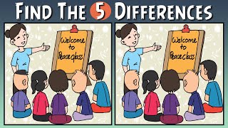 While Missing The School Spot The 5 Differences
