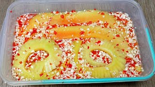ĐU ĐỦ NGÂM CHUA NGỌT cách làm đu đủ ngâm chua ngọt nhanh ăn giòn ngon @LANLEMIENTAY