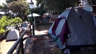 camping by the see (camping tsolis -Lampiri Ahaia Greece)