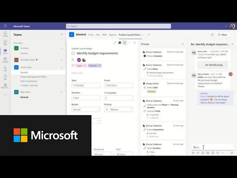 Организация, отслеживание и совместная работа с Project в Microsoft Teams.