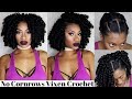 3 part VIXEN Braidless CROCHET flip over method NO CORNROWS NO LEAVEOUT w/TOYOKALON Kima Kalon Large