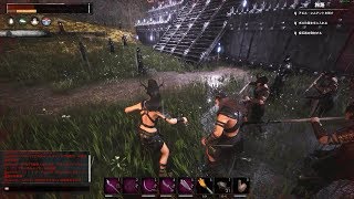 【Conan Exiles】公PE#24　森のお魚小屋完成、近所に勧誘に行こう、君達関係ないから横ヤリいれないでね～。【コナンエグザイル】