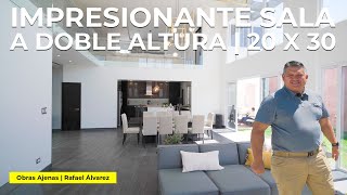 IMPRESIONANTE SALA a DOBLE ALTURA de 7M | Obras Ajenas - Guatemala | Rafael Álvarez