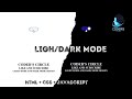 Toggle button with mode | HTML CSS JAVASCRIPT