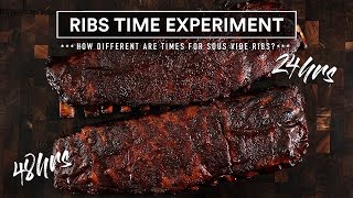 Sous Vide RIBS, TIME Experiment!
