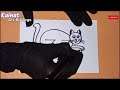 how to draw cat from letter zz easy cat drawing animals drawing cat drawing step by step