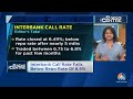 interbank call rate falls below repo rate of 6.5%