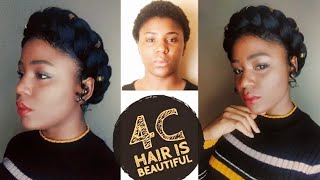 Halo Braid On Natural Hair I Slay On A Budget Series Vidly Xyz