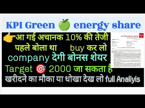 Kpi Green 🍏 Energy Share Latest News Today #kpi Green Share Target 🎯 ...