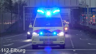 MMT Inzet in Staphorst | 2 Ambulances \u0026 Traumahelikopter met spoed naar Isala Zwolle