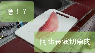 阿北表演切魚肉給你們看！水族時間 恐龍魚分享