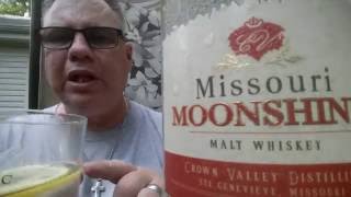 Crown Valley Missouri Moonshine, Rocks With Lemon!