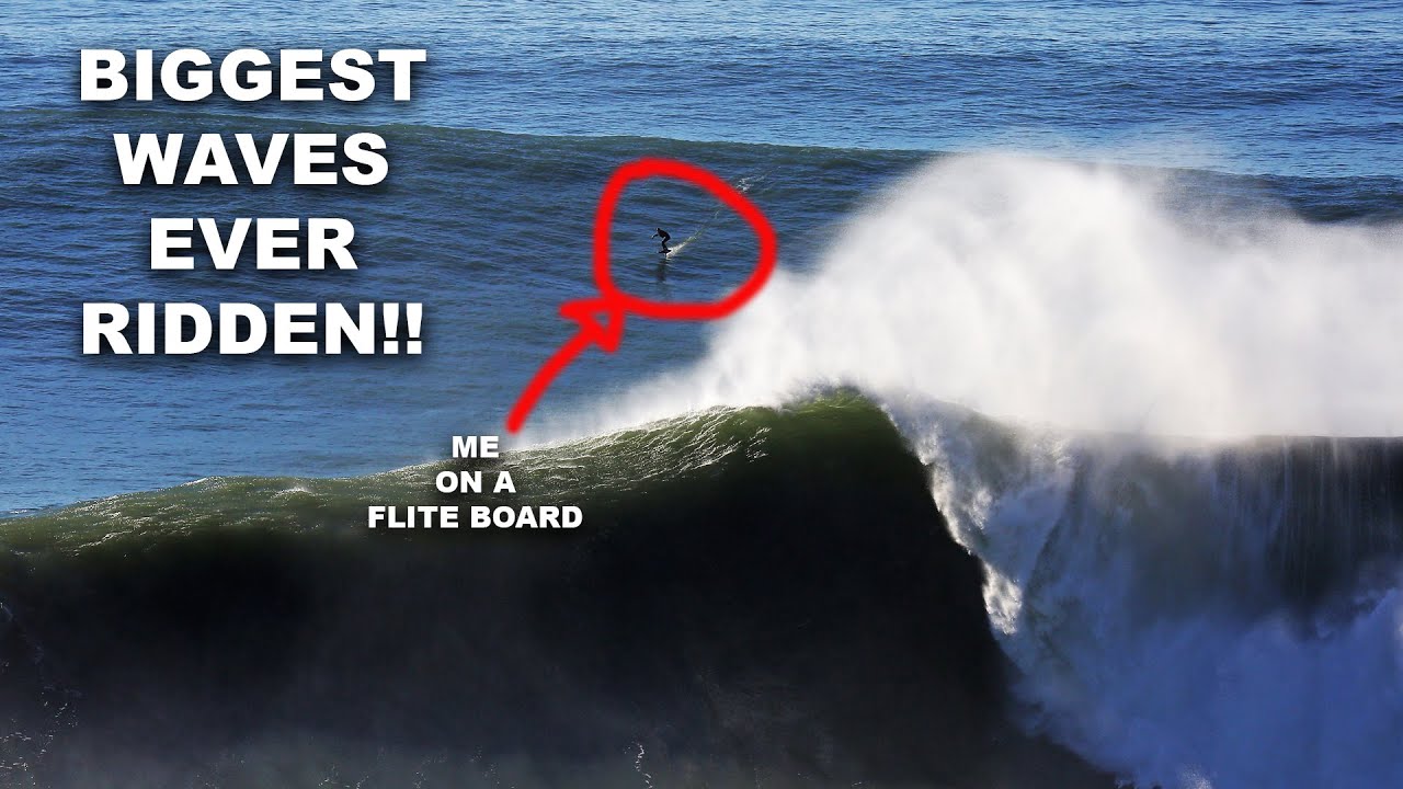 E-FOIL NAZARE - THE BIGGEST WAVES EVER RIDDEN ON A FLITEBOARD! - YouTube